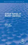 Critical Essays on Roman Literature cover