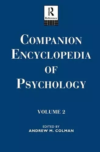 Companion Encyclopedia of Psychology cover