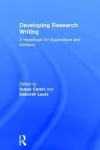 Developing Research Writing cover