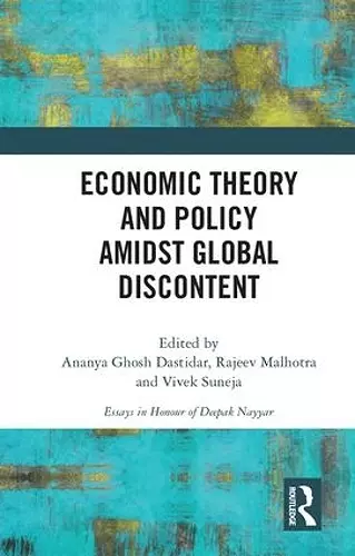 Economic Theory and Policy amidst Global Discontent cover