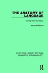 The Anatomy of Language cover