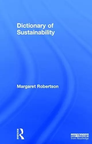 Dictionary of Sustainability cover