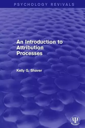 An Introduction to Attribution Processes cover