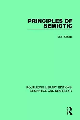 Principles of Semiotic cover