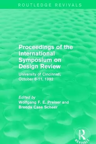 Proceedings of the International Symposium on Design Review (Routledge Revivals) cover