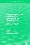 Proceedings of the International Symposium on Design Review (Routledge Revivals) cover