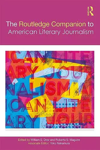 The Routledge Companion to American Literary Journalism cover