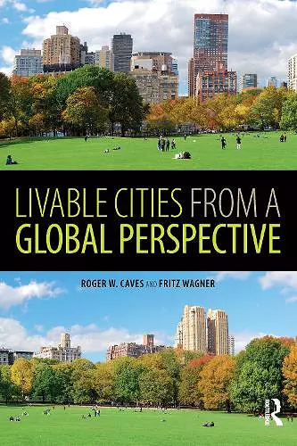 Livable Cities from a Global Perspective cover