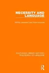 Necessity and Language cover