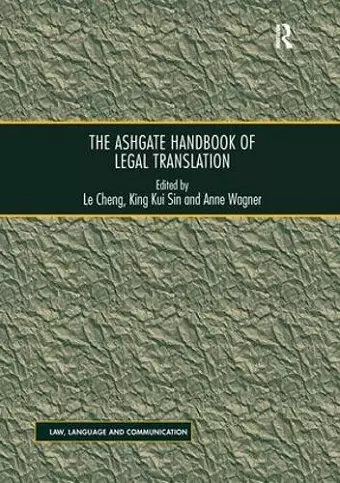 The Ashgate Handbook of Legal Translation cover