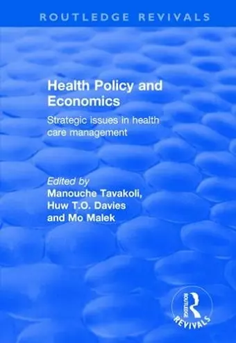 Health Policy and Economics cover