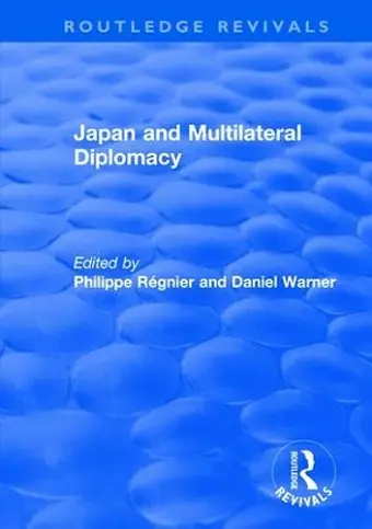 Japan and Multilateral Diplomacy cover