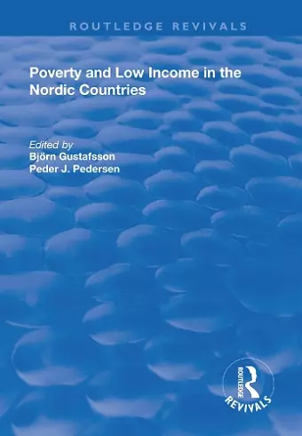 Poverty and Low Income in the Nordic Countries cover