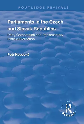 Parliaments in the Czech and Slovak Republics cover