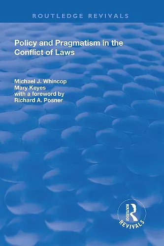 Policy and Pragmatism in the Conflict of Laws cover