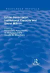 Urban Governance, Institutional Capacity and Social Milieux cover