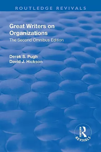 Great Writers on Organizations cover