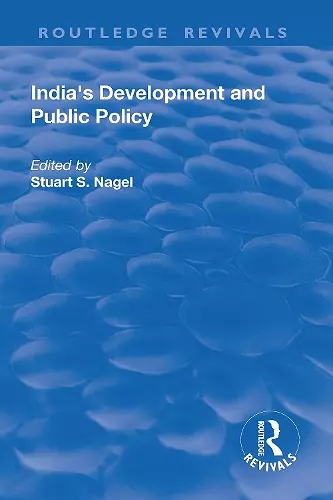 India's Development and Public Policy cover