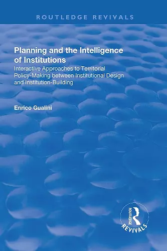 Planning and the Intelligence of Institutions cover