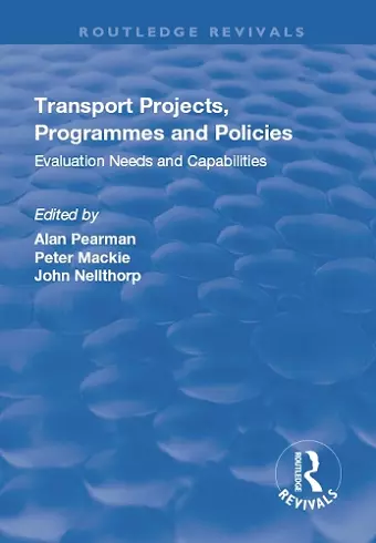 Transport Projects, Programmes and Policies cover