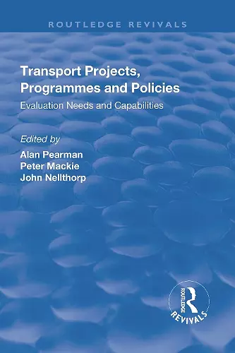 Transport Projects, Programmes and Policies cover