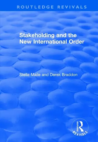 Stakeholding and the New International Order cover