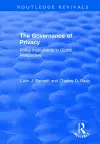 The Governance of Privacy cover