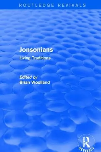 Jonsonians: Living Traditions cover