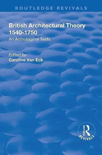 British Architectural Theory 1540-1750 cover