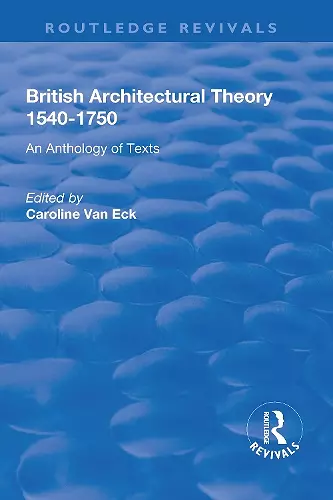 British Architectural Theory 1540-1750 cover