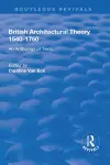 British Architectural Theory 1540-1750 cover