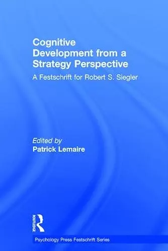 Cognitive Development from a Strategy Perspective cover