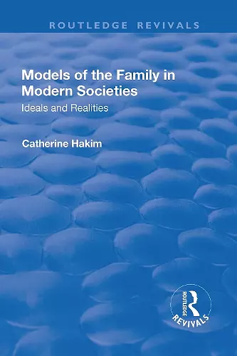 Models of the Family in Modern Societies cover