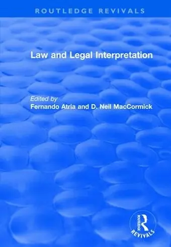 Law and Legal Interpretation cover