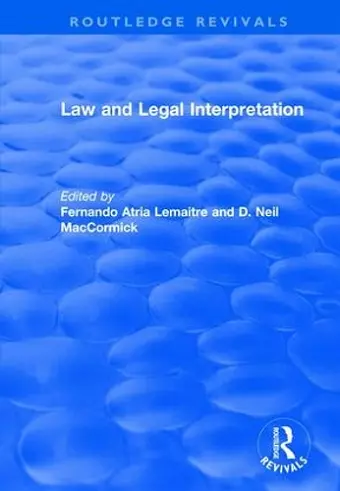 Law and Legal Interpretation cover