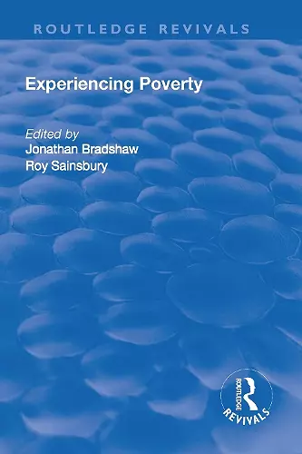 Experiencing Poverty cover