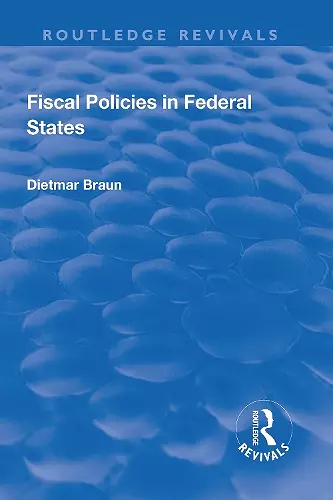 Fiscal Policies in Federal States cover