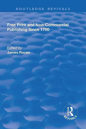 Free Print and Non-commercial Publishing Since 1700 cover