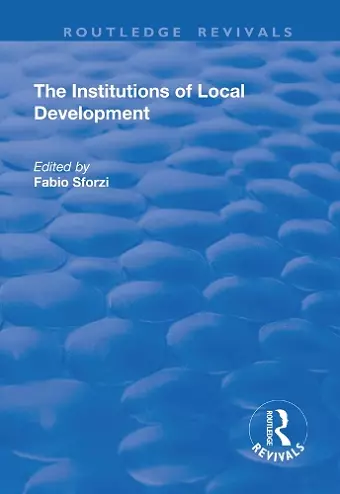 The Institutions of Local Development cover