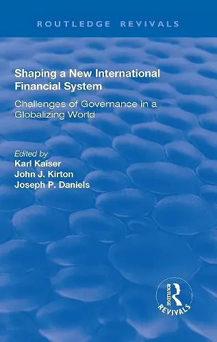 Shaping a New International Financial System cover