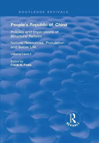 People's Republic of China, Volumes I and II cover