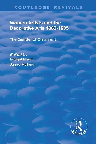 Women Artists and the Decorative Arts 1880-1935 cover