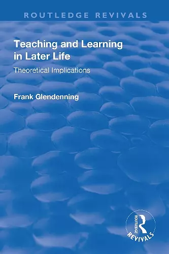 Teaching and Learning in Later Life cover