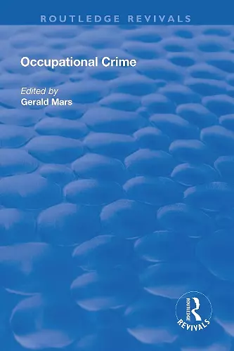 Occupational Crime cover