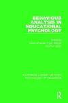 Behaviour Analysis in Educational Psychology cover