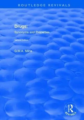 Drugs: Synonyms and Properties cover