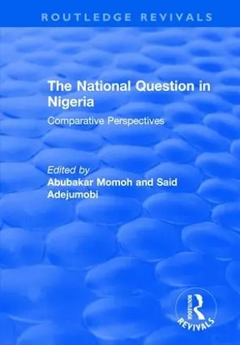 The National Question in Nigeria cover