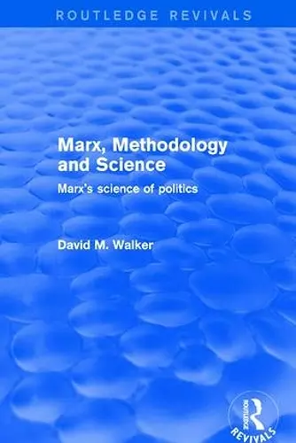 Marx, Methodology and Science cover