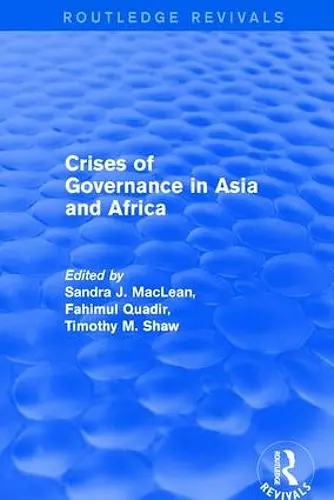 Crises of Governance in Asia and Africa cover