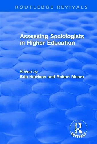 Assessing Sociologists in Higher Education cover